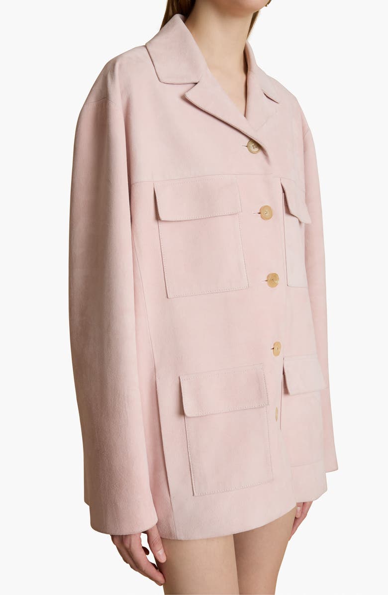 Khaite Morsson Oversize Suede Jacket, Alternate, color, 