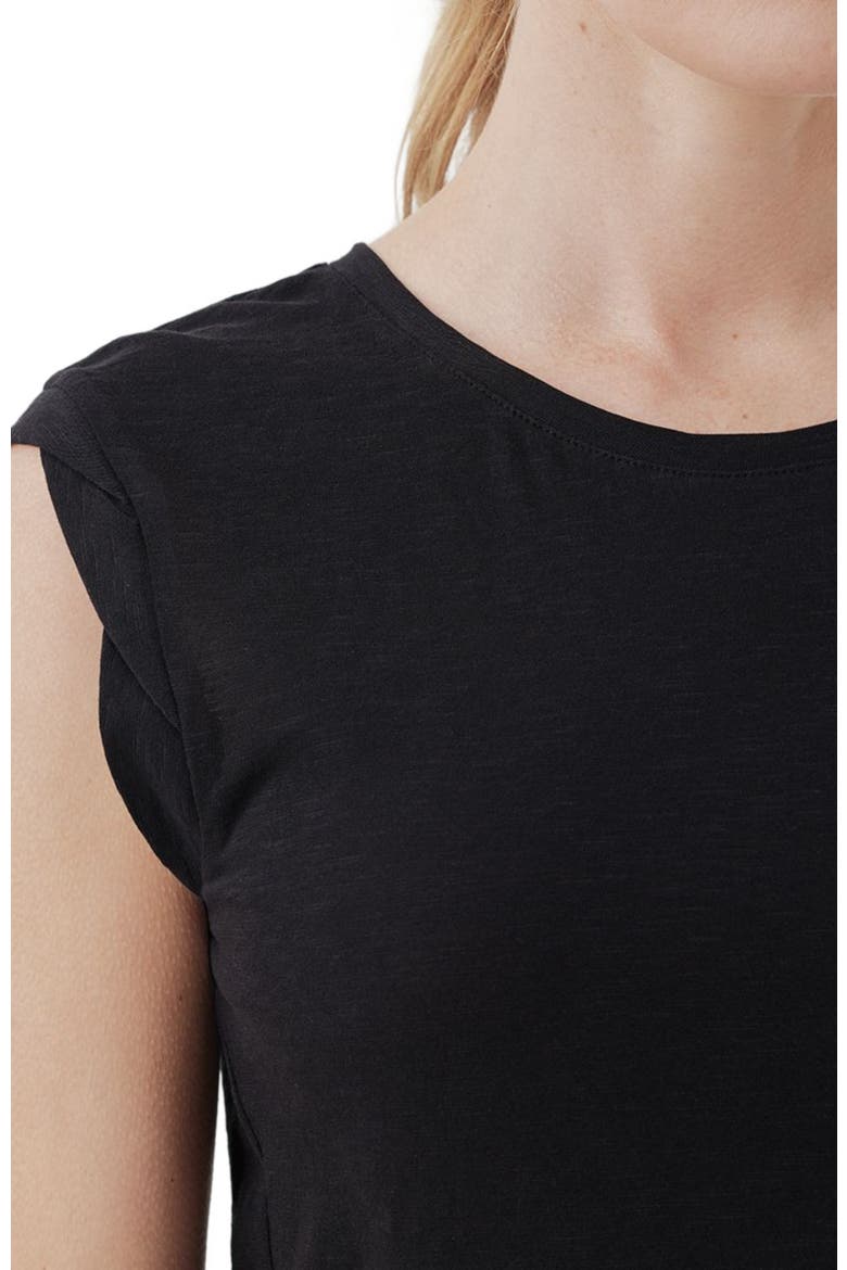 Organic Cotton Featherweight Slub Muscle Tee, Alternate, color, Black