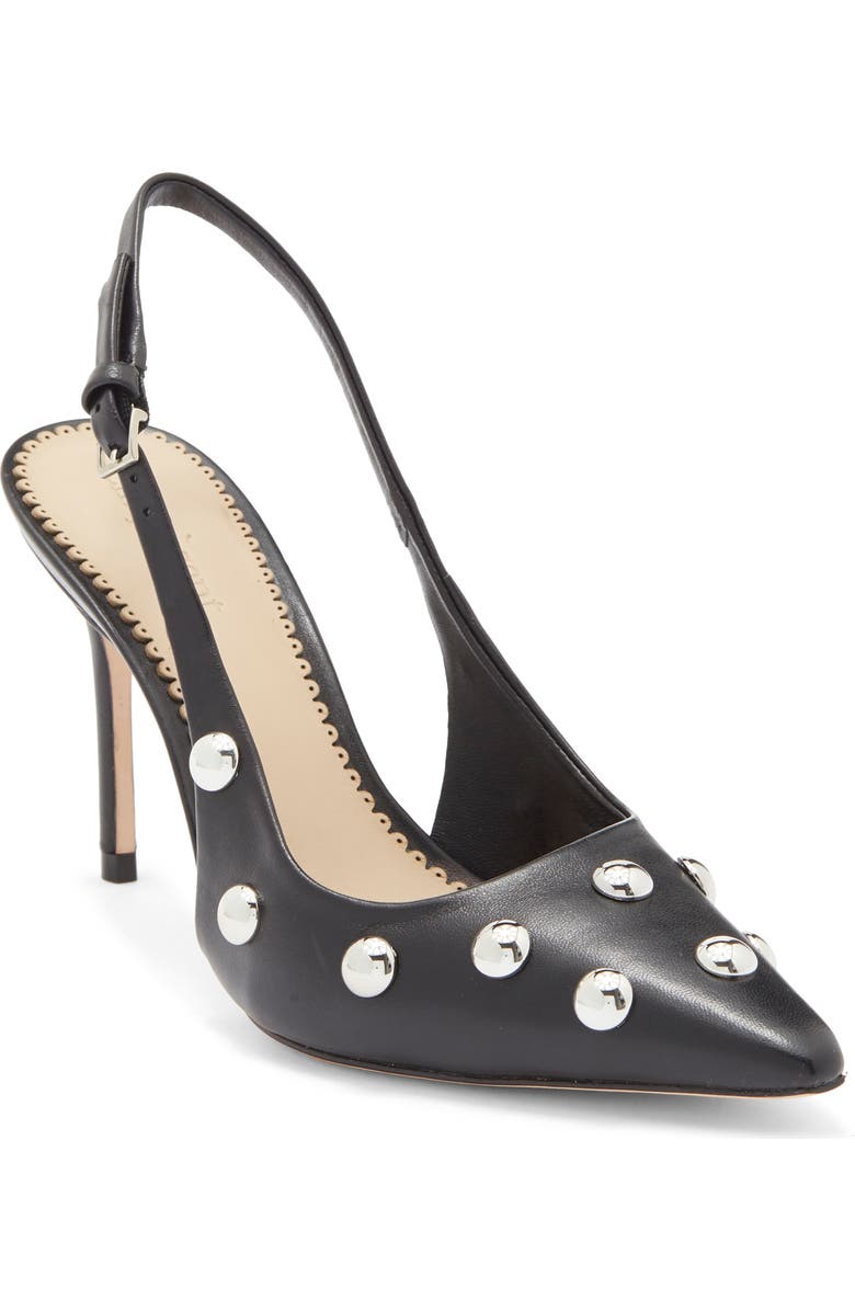 Cinq à Sept Rhonda Studded Slingback Sandal, Main, color, Black