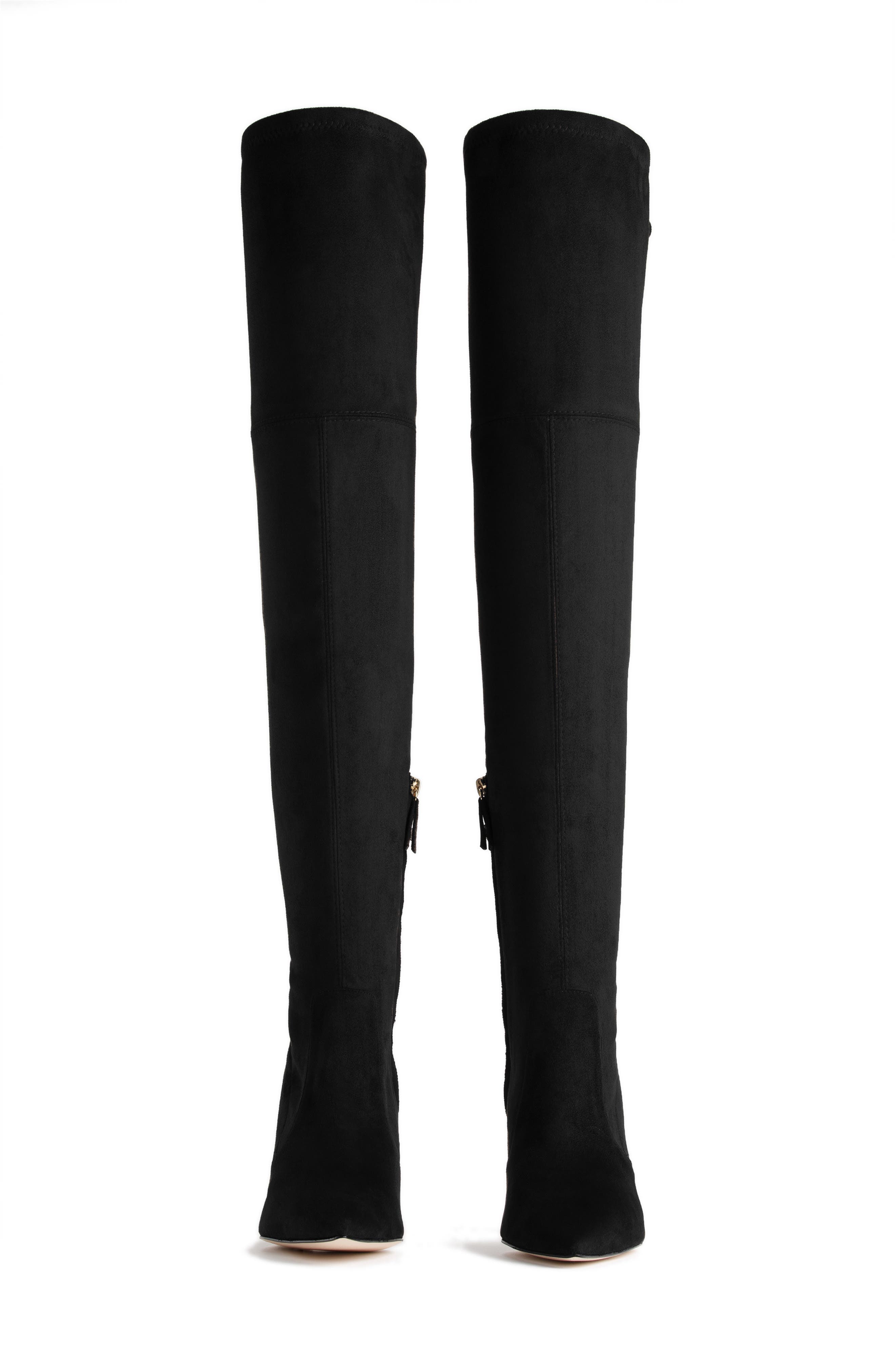 The Overtime Over the Knee Boot (Nordstrom Exclusive), Alternate, color, BLACK