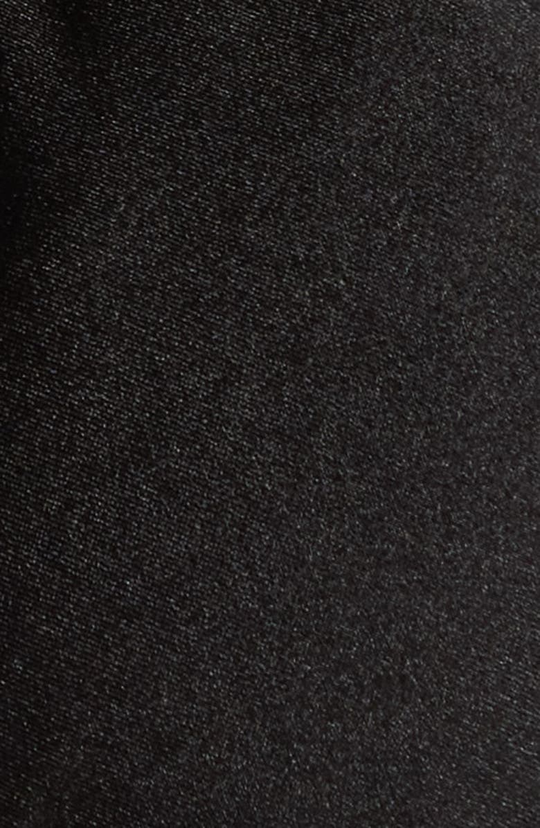 Kulani Kinis Lettuce Edge Halter Bikini Top, Alternate, color, Twilight Black