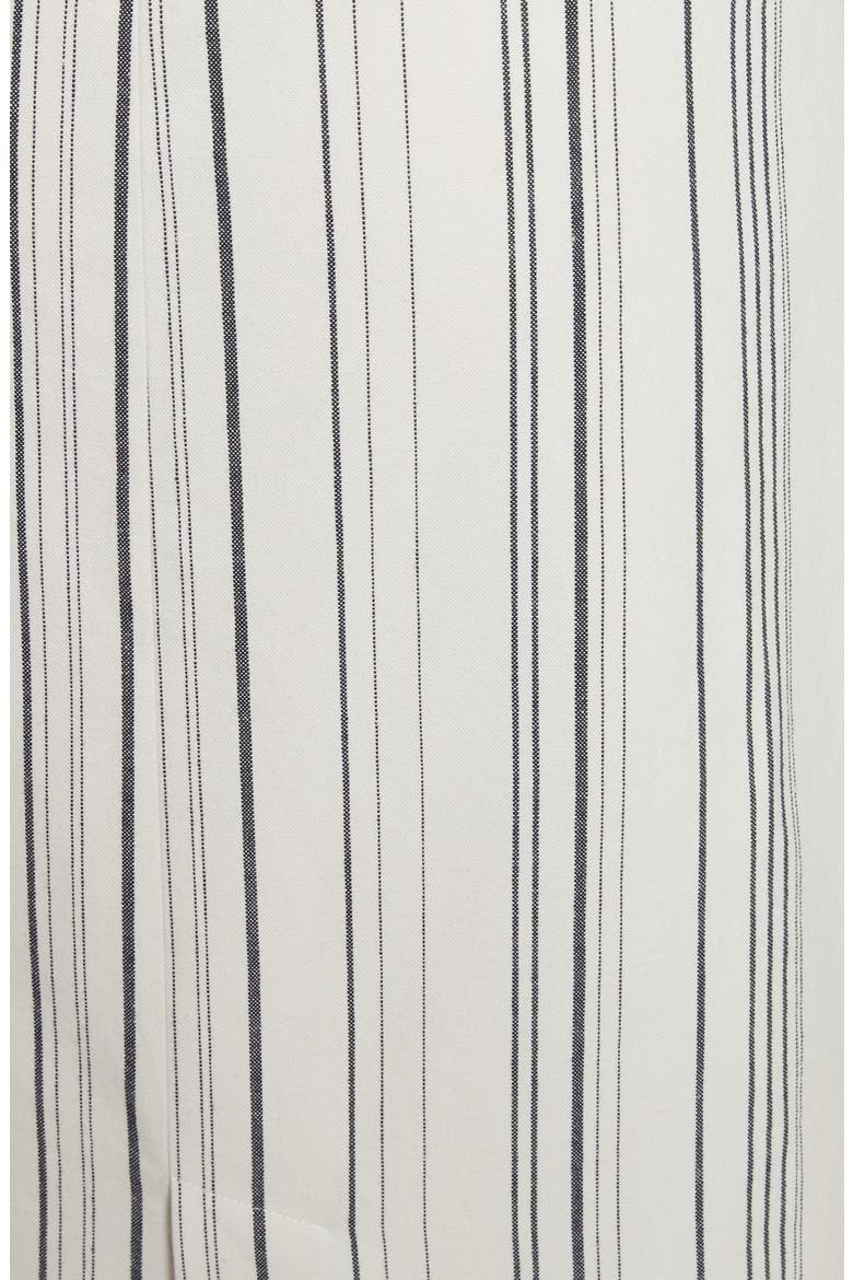 Asymmetrical Wrap Front Stripe Midi Skirt, Alternate, color, WHITE STRIPE