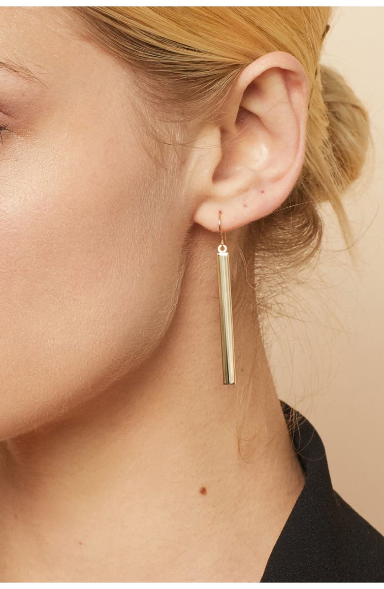 Oradina 14K Gold Pisa Drop Earrings, Alternate, color, White Gold