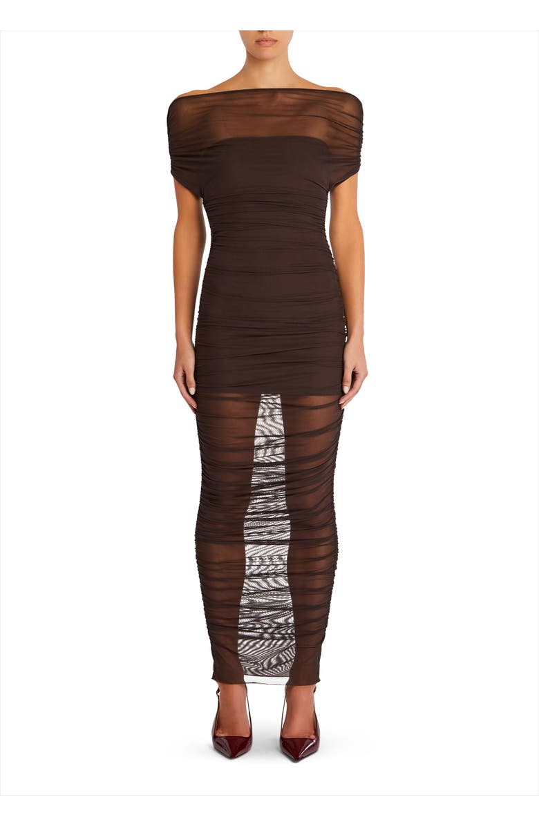 SER.O.YA Noel Mesh Midi Dress, Main, color, 