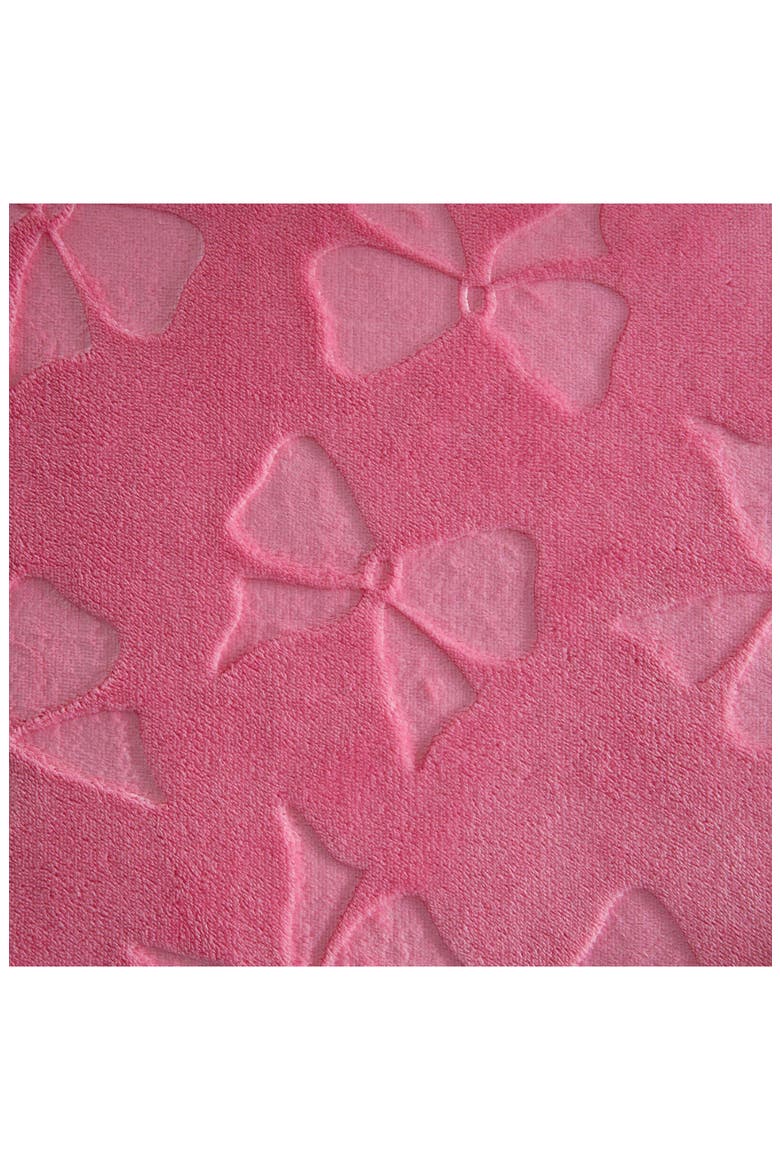 Flirty Bow Embossed Comforter & Sham Set, Alternate, color, PINK