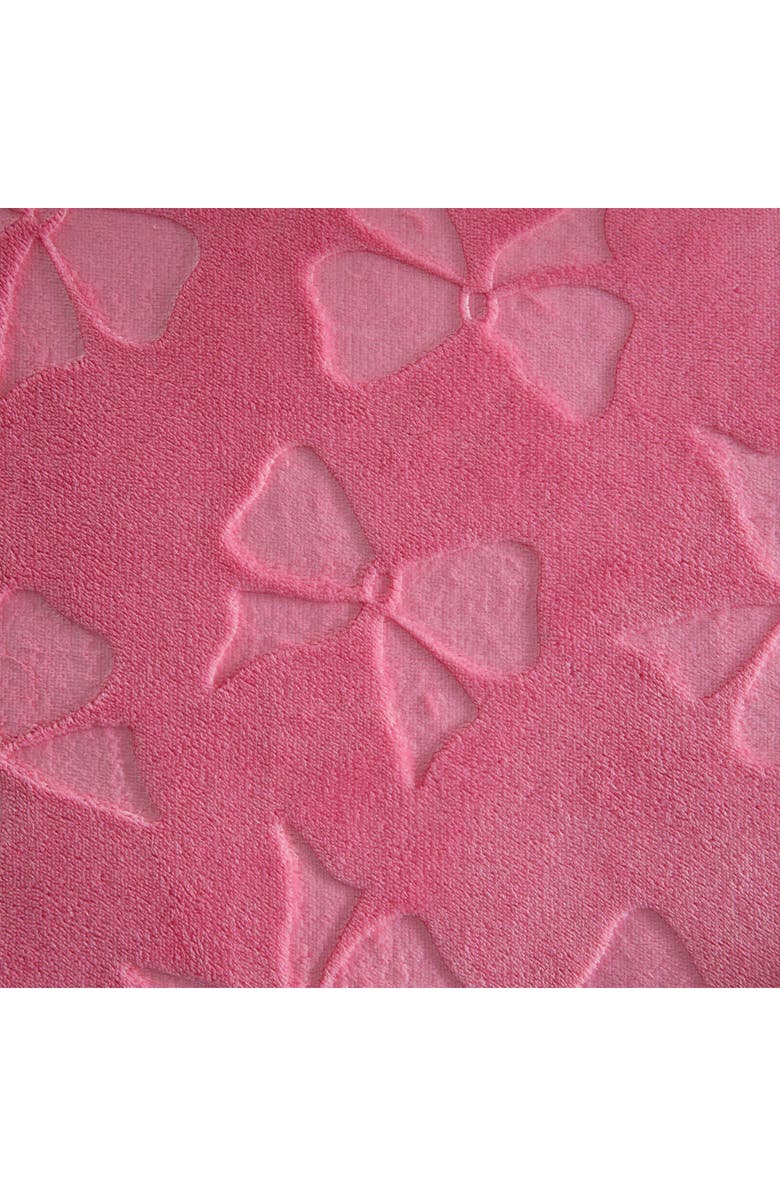 Betsey Johnson Flirty Bow Embossed Comforter & Sham Set, Alternate, color, Pink
