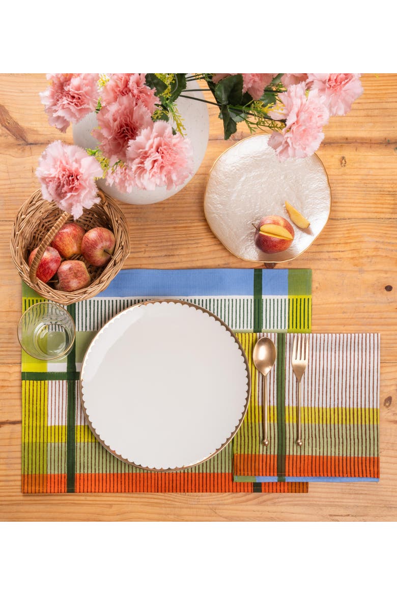 Modernist Striped Napkins - Set of 4, Alternate, color, Multicolor