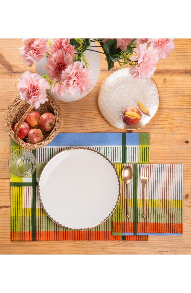 Inner Child Modernist Striped Napkins - Set of 4, Alternate, color, Multicolor