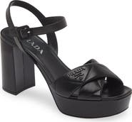 Prada Diagram Platform Sandal