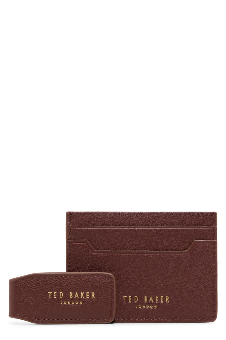 Chedworth Card Case & Money Clip, Main, color, BROWN