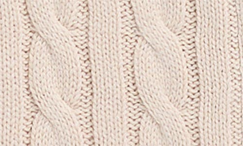Pink Rose Kids' Cable Stitch Zip Hoodie In Neutral