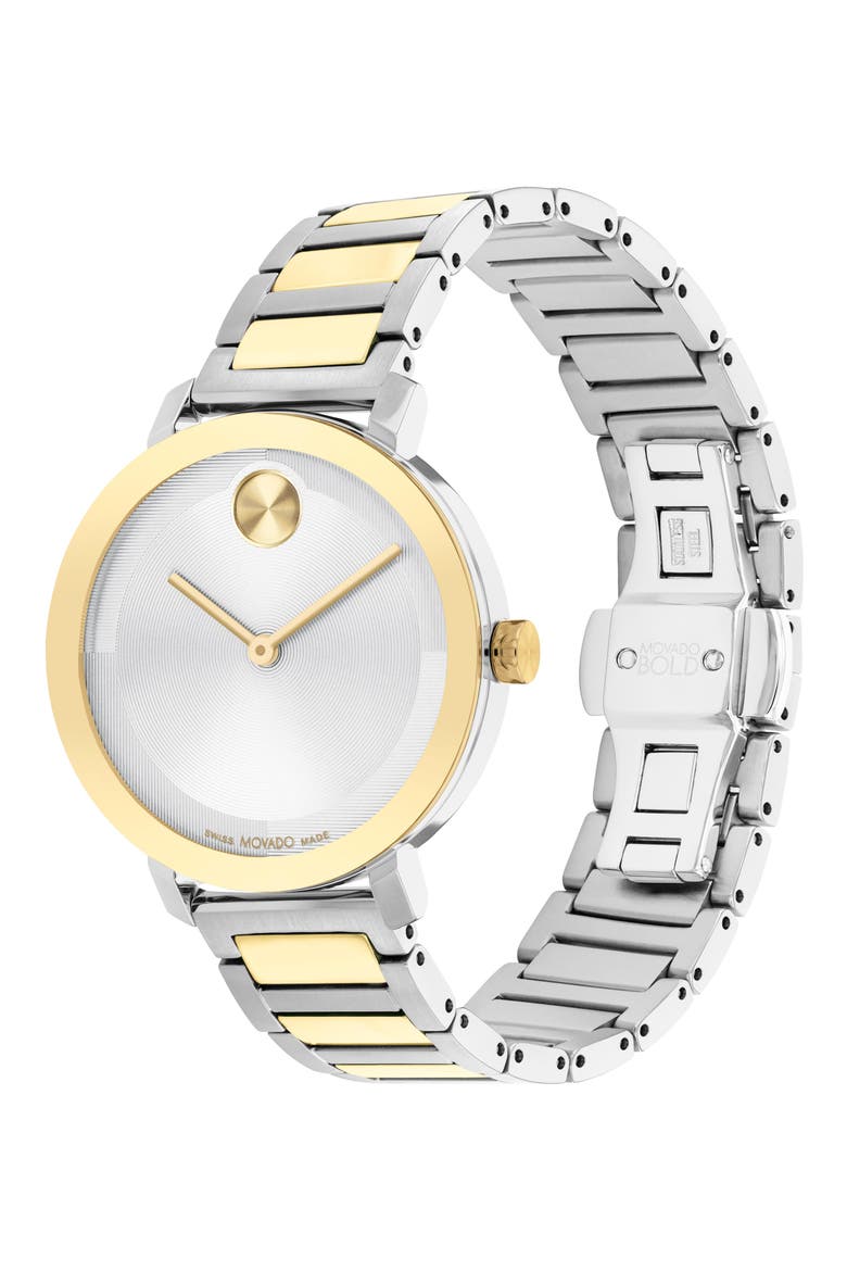 Bold Evolution 2.0 Bracelet Watch, 34mm, Alternate, color, SILVER
