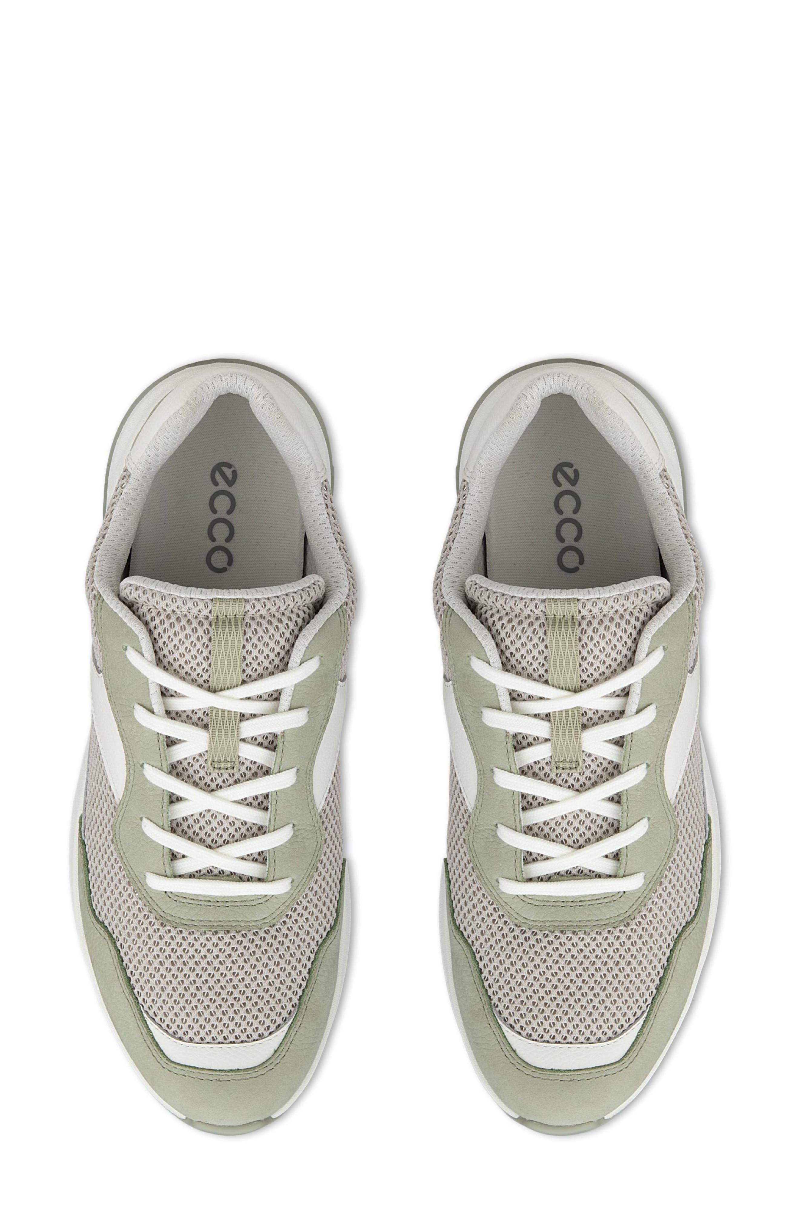 ECCO Mesh Low Top Sneaker, Alternate, color, Tea/ Gravel/ White