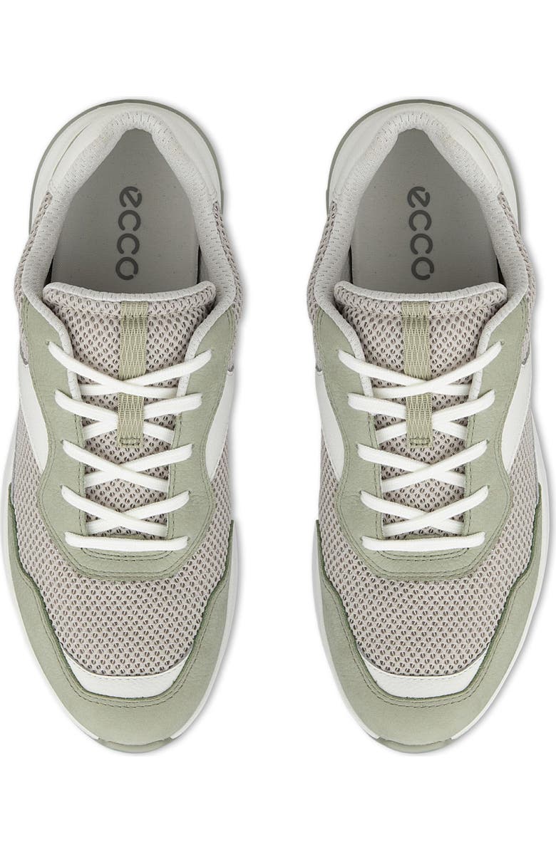 ECCO Mesh Low Top Sneaker, Alternate, color, Tea/ Gravel/ White