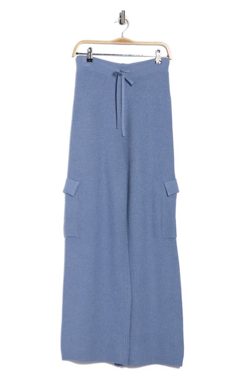 Yogalicious Serenity Sundown Knit Cargo Pants In Blue