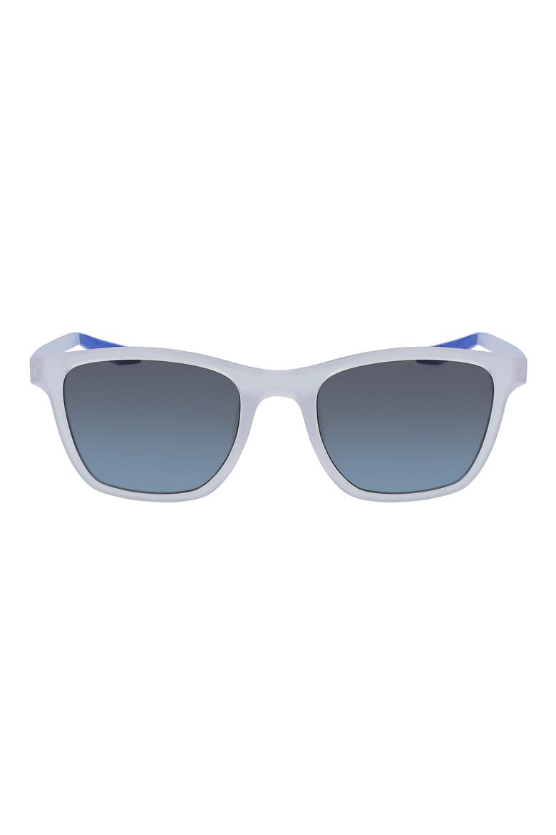 53mm Stint Rectangle Sunglasses, Main, color, CLEAR-RCR BLUE-GRAD