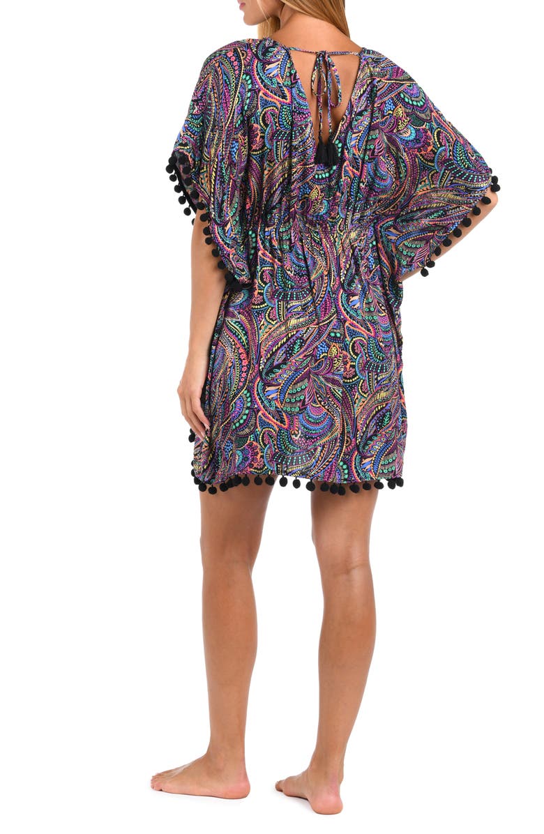 Sunshine 79 Disco Print Cover-Up Caftan, Alternate, color, Purple Multi