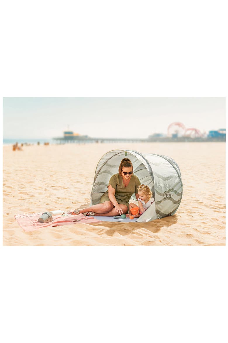 Moov & Protect Anti-UV Cooling Beach Tent, Alternate, color, GREEN
