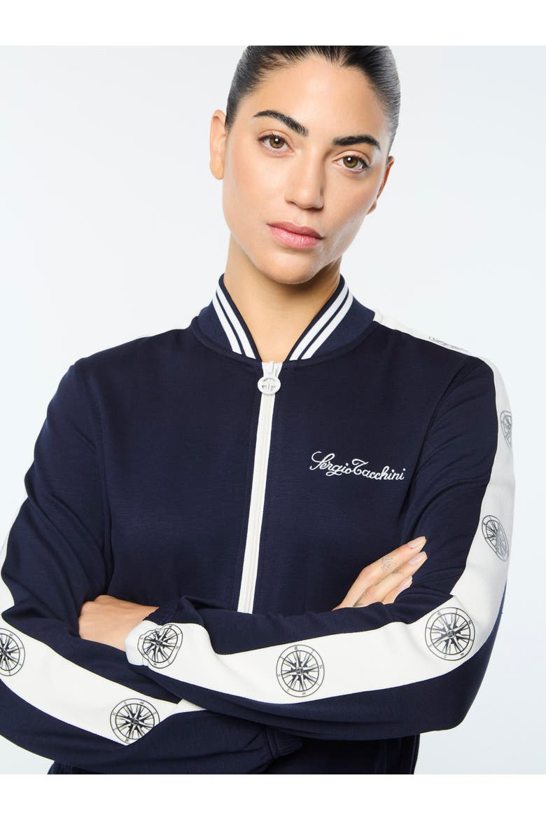 Women's Bussola Track Jacket, Alternate, color, MARITIME BLUE