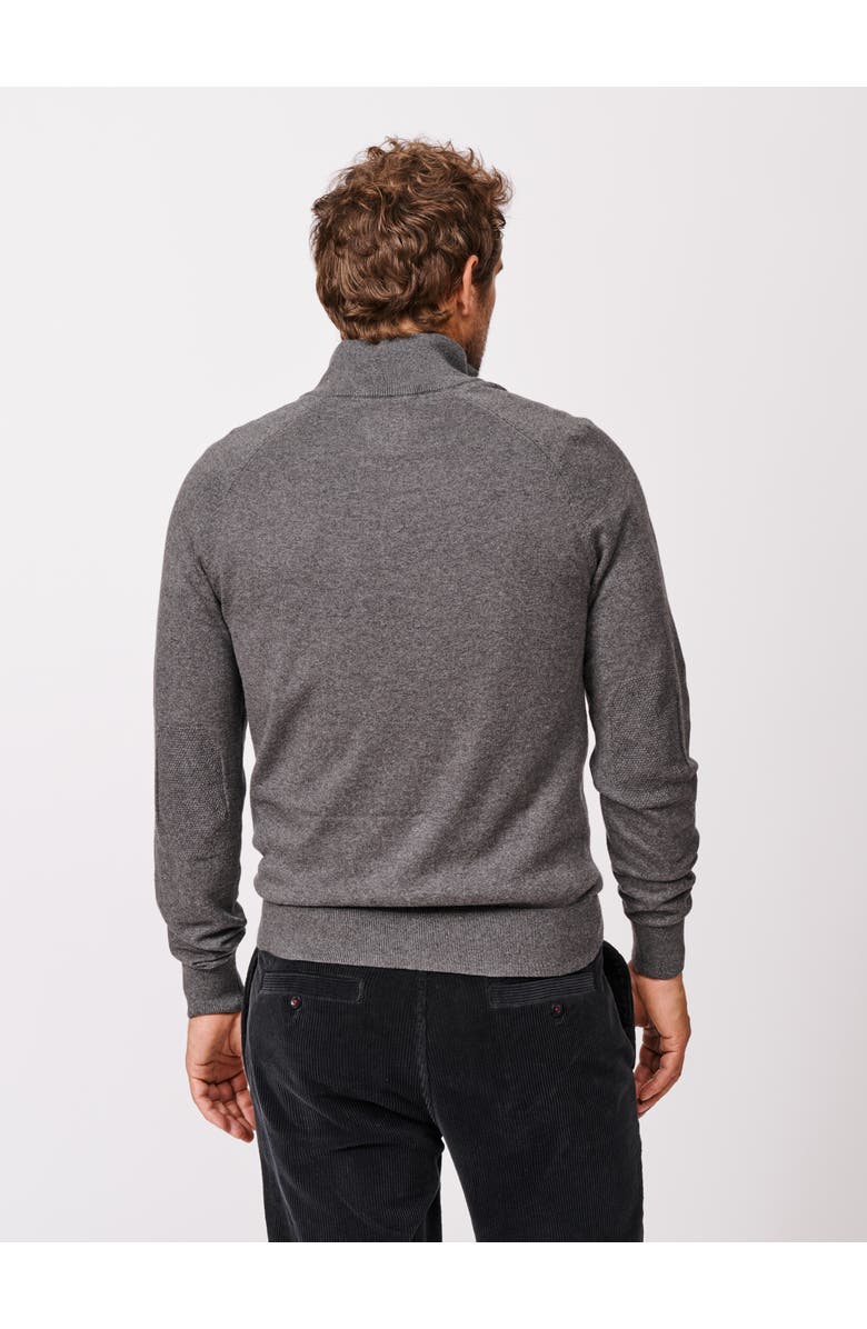 Aubin Bonby Zip Neck Sweater, Alternate, color, Charcoal