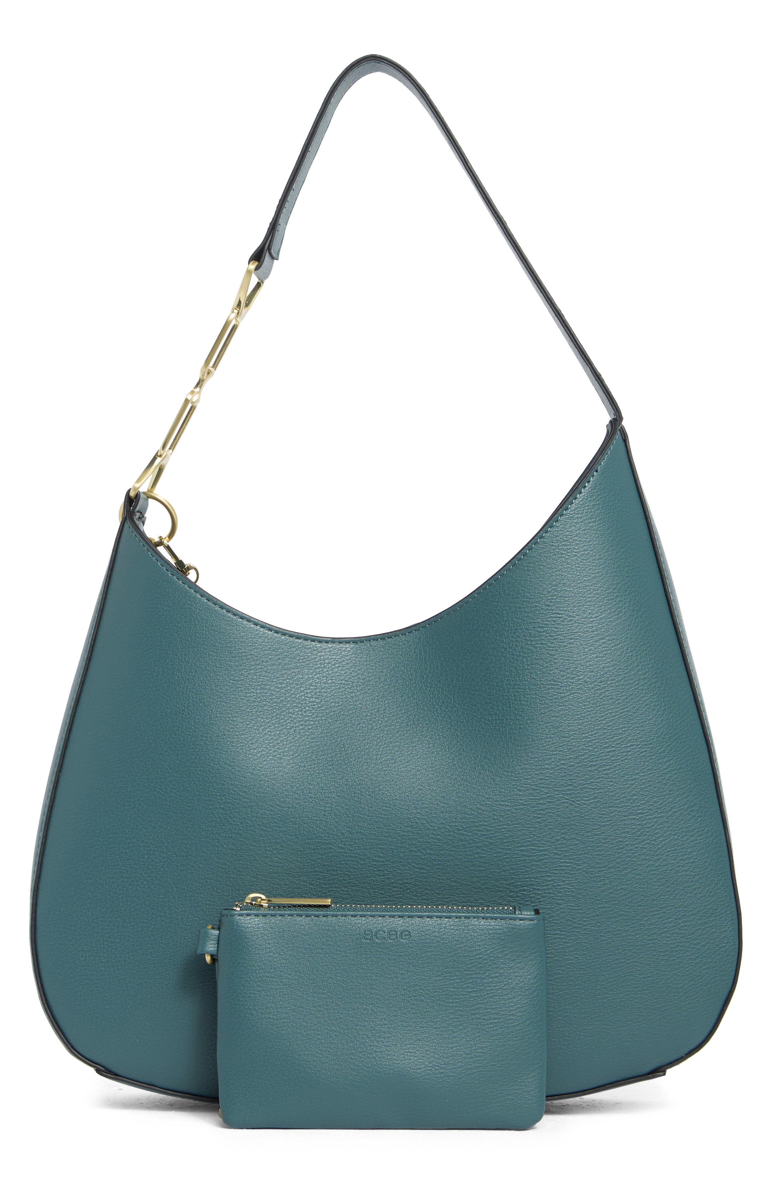 BCBG Asymmetric Hobo Bag, Alternate, color, Jade Green