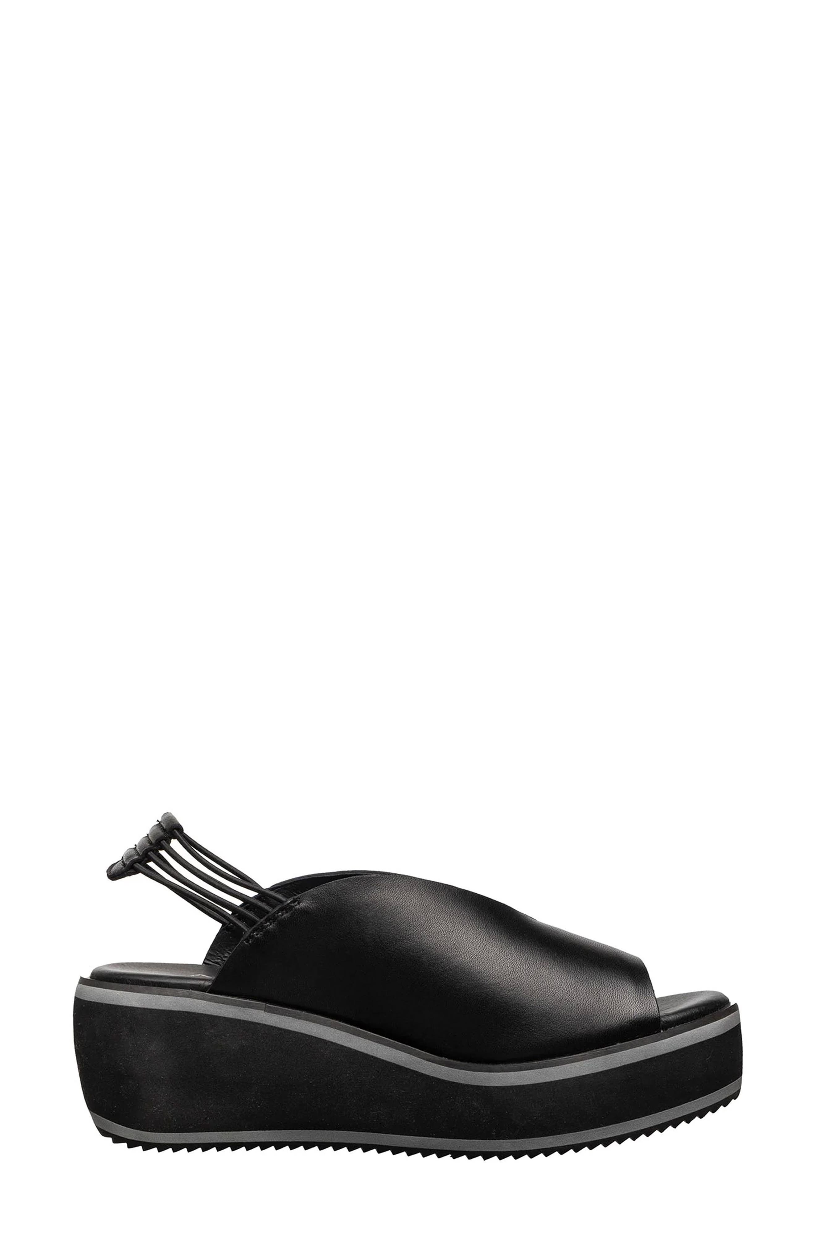 ANTELOPE Fiana Slingback Wedge Sandal, Alternate, color, Black