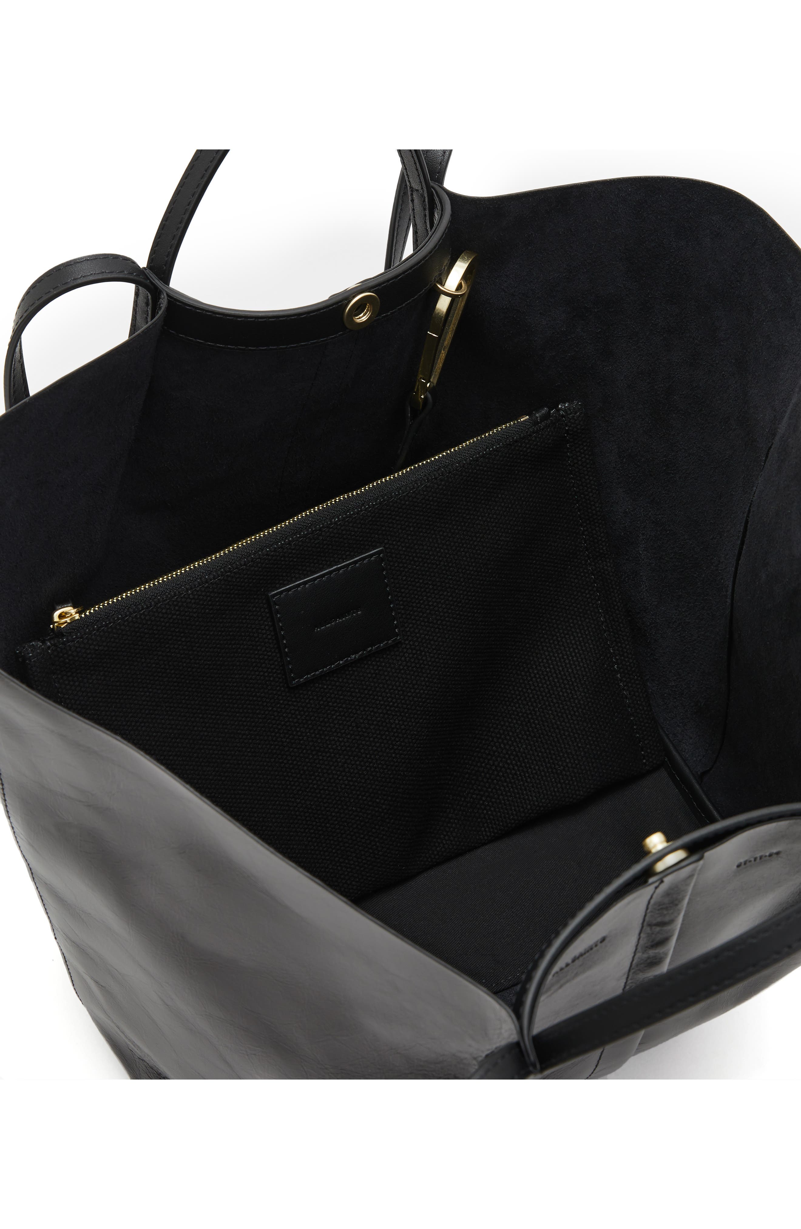 AllSaints Odette Tote & Pouch, Alternate, color, 