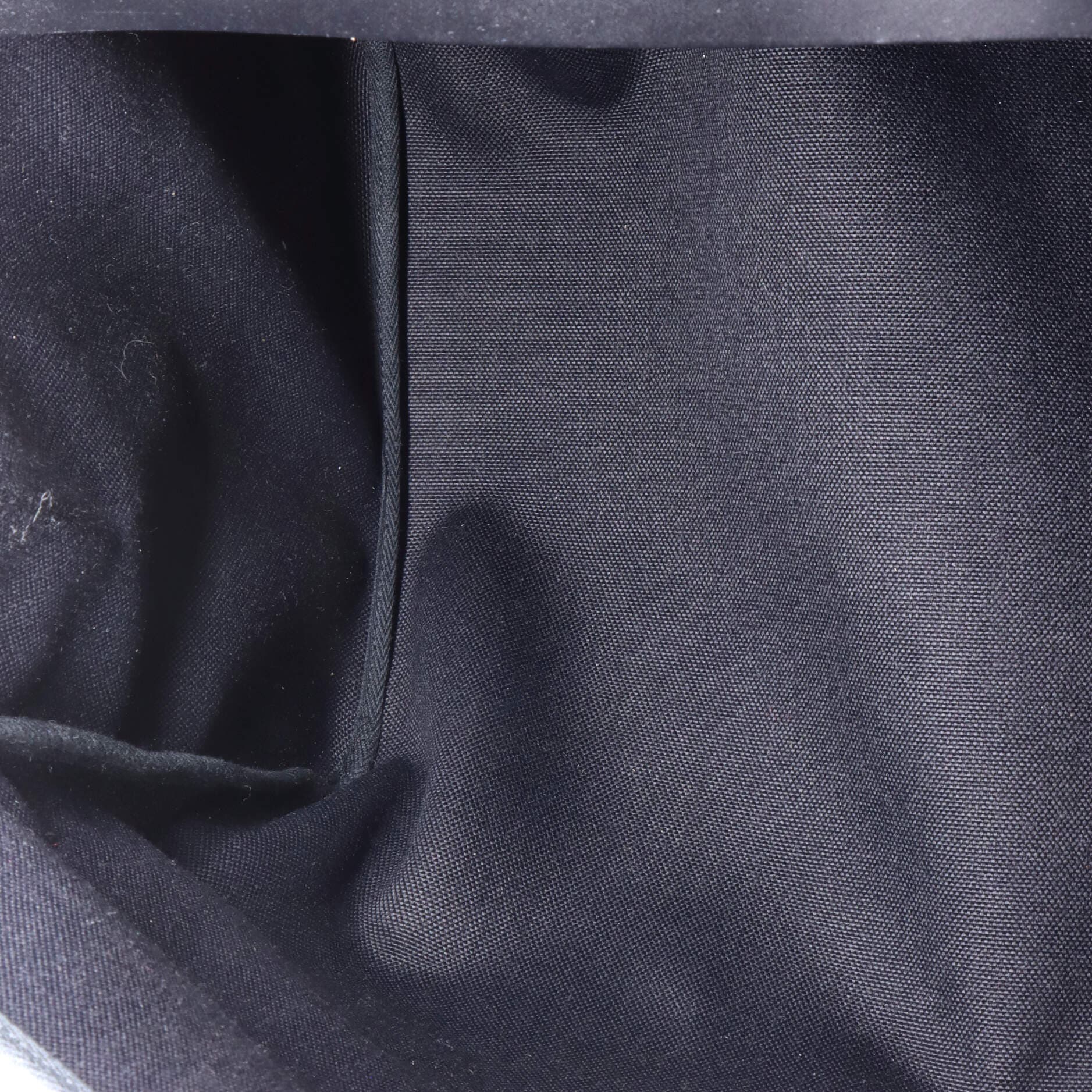 Pre-Owned Hermes Herbag Zip Leather and Toile 50, Alternate, color, Noir