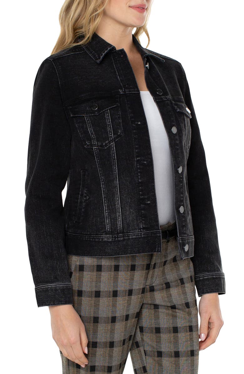 Liverpool Los Angeles Classic Denim Jacket, Alternate, color, 