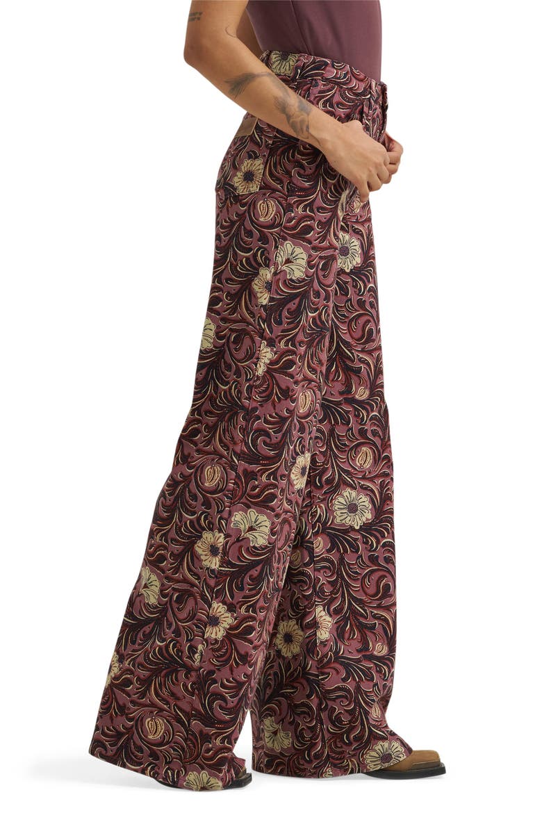 Canyon Floral High Waist Wide Leg Jeans, Alternate, color, MYSTIC FLORAL