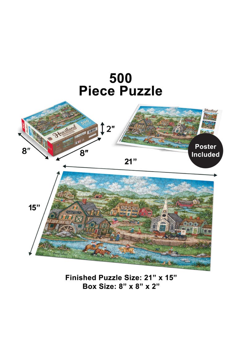 Lazy Days of Summer 500 Piece Puzzle, Alternate, color, Multicolor