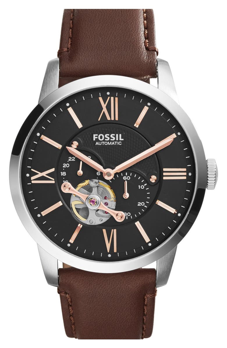 Fossil The Commuter Mesh Strap Watch, 34mm, Main, color, 