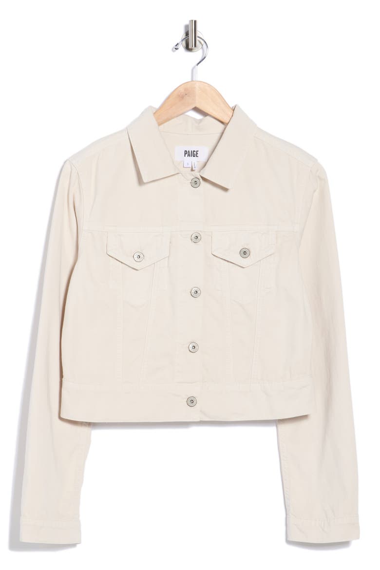 Chara Crop Denim Shirt Jacket, Alternate, color, NEUTRAL