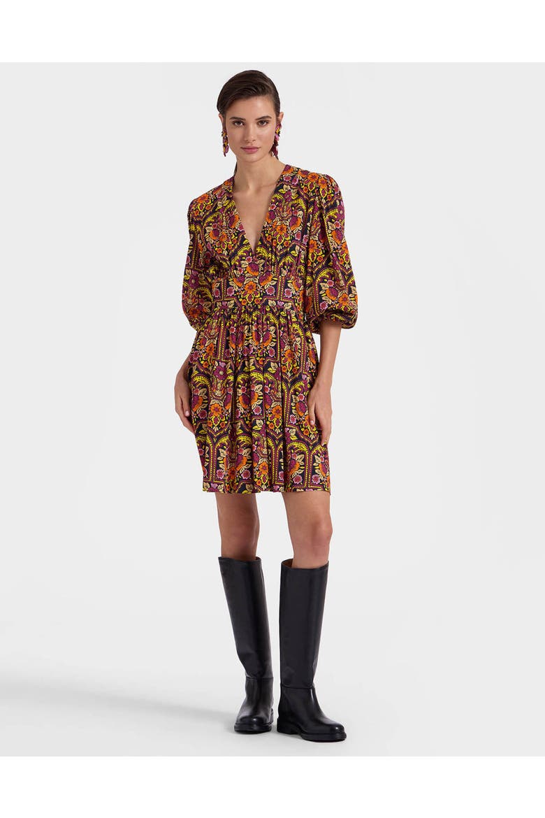 Margherita Dress, Alternate, color, Corte Black