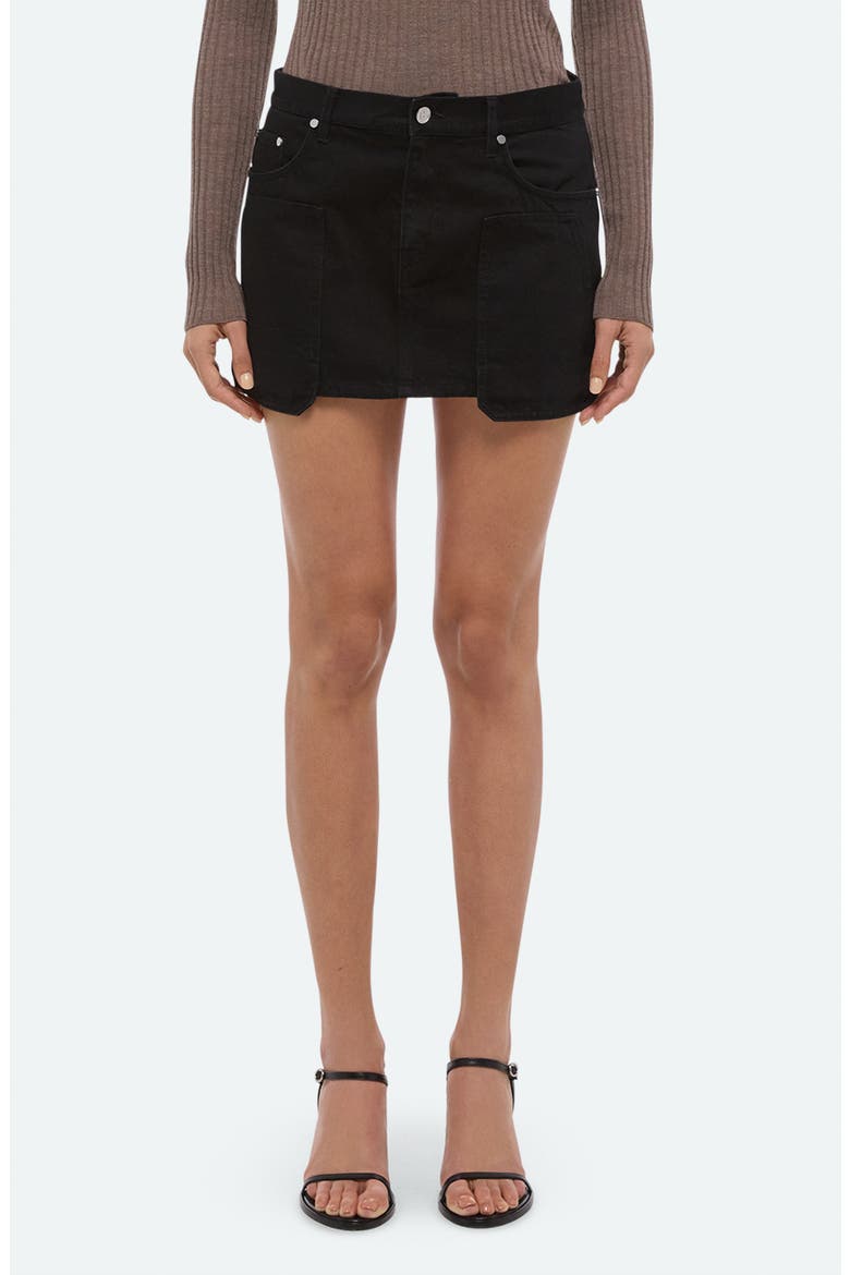 Carpenter Miniskirt, Main, color, RINSED BLACK