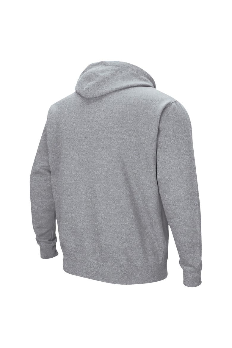 Men's Colosseum Heather Gray Arizona Wildcats Arch & Logo 3.0 Pullover Hoodie, Alternate, color, Heather Gray