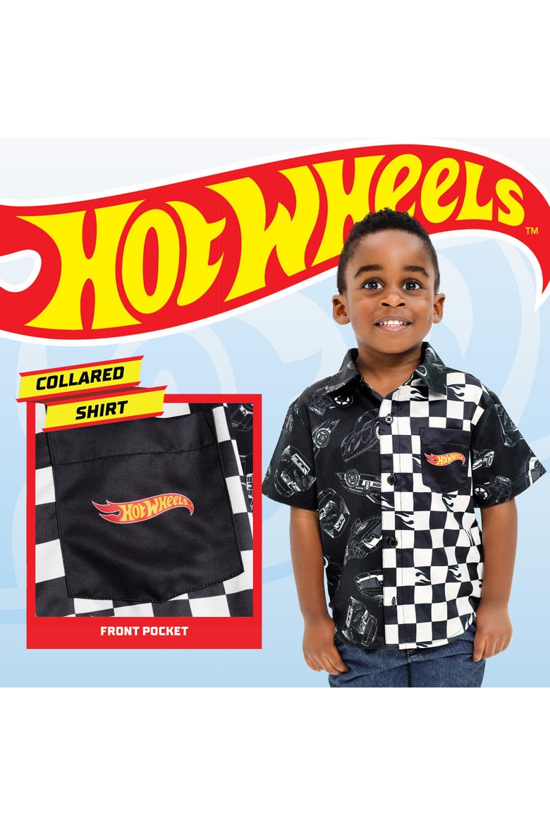 Button-Down Shirt, Alternate, color, Black Checkerboard