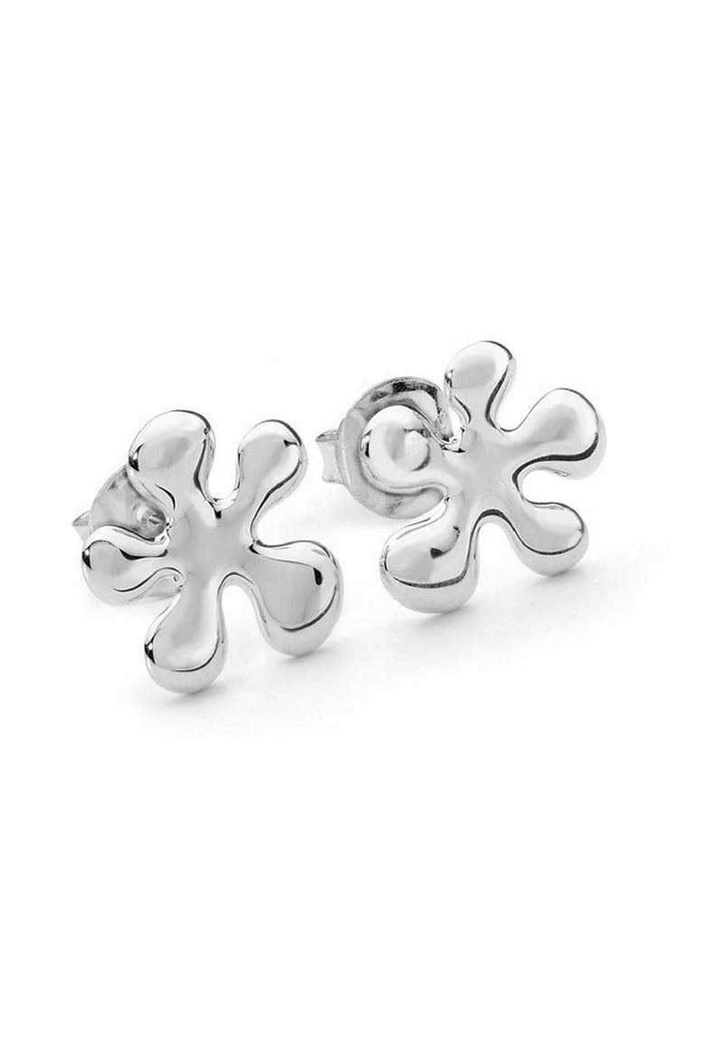Large Splash Studs, Main, color, Sterling Silver