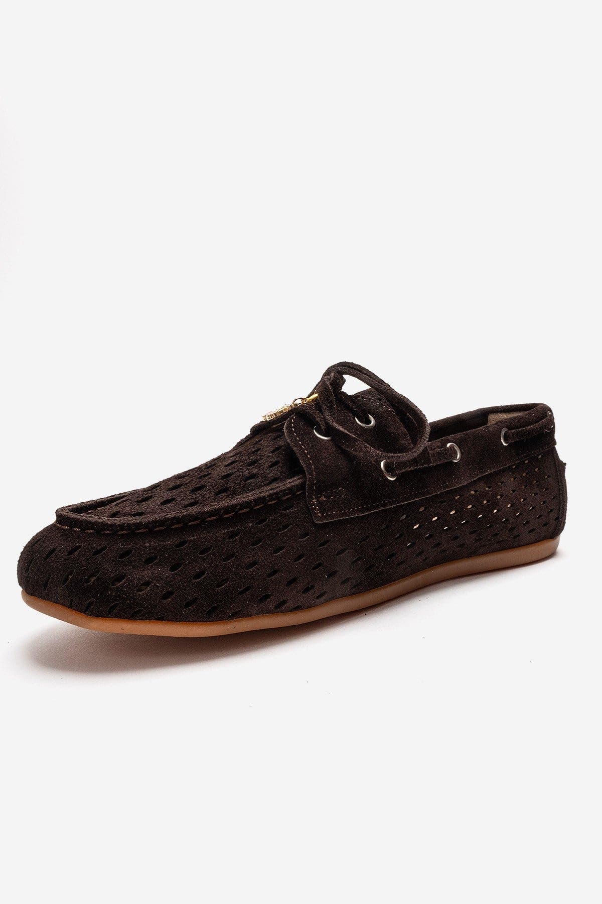 Forever & Always Shoes Stevo Leather Lace Up Loafer, Alternate, color, Brown Suede