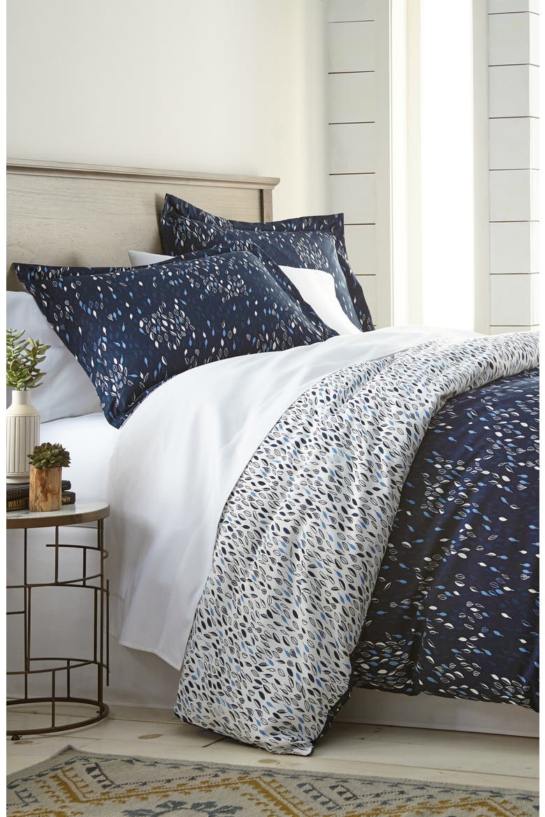 Luxury Premium Collection Oversized Comforter Set, Main, color, BOTANICAL LEAVES BLUE