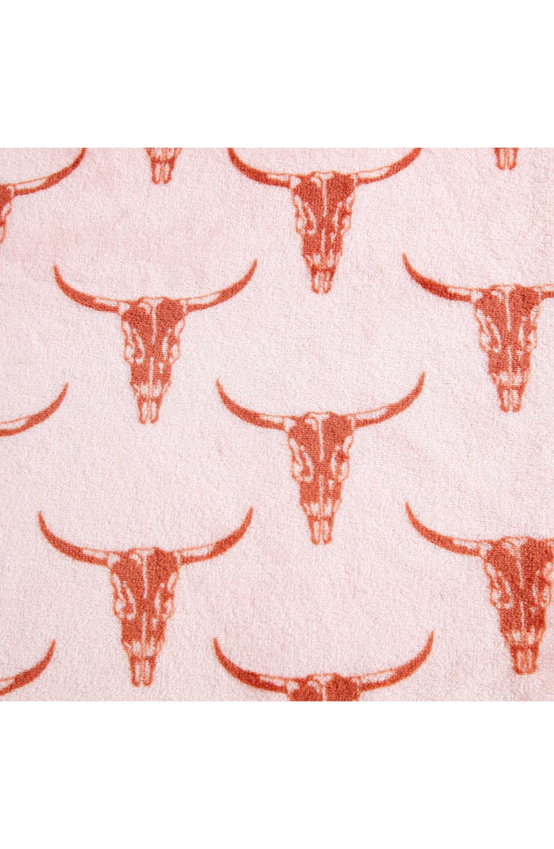 Wrangler Steer Head Throw Blanket, Alternate, color, Pink