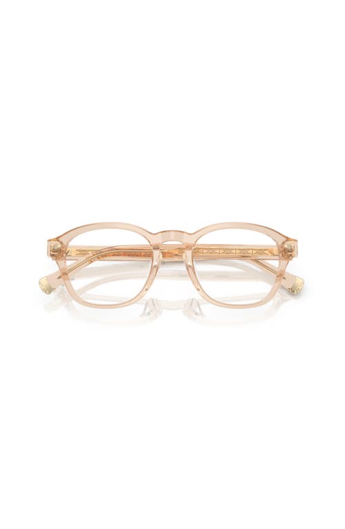 Brunello Cucinelli 50mm Square Optical Glasses In Brown
