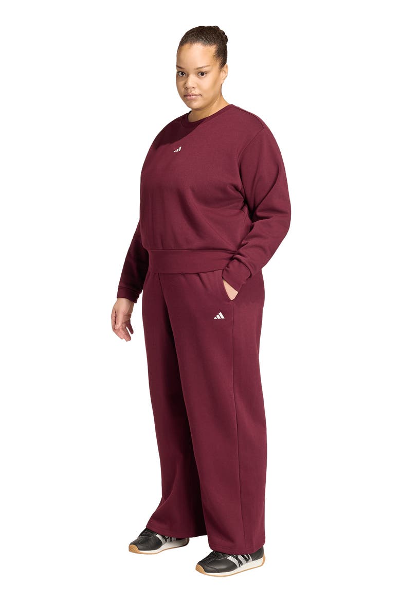Essential Crewneck Sweatshirt, Alternate, color, MAROON
