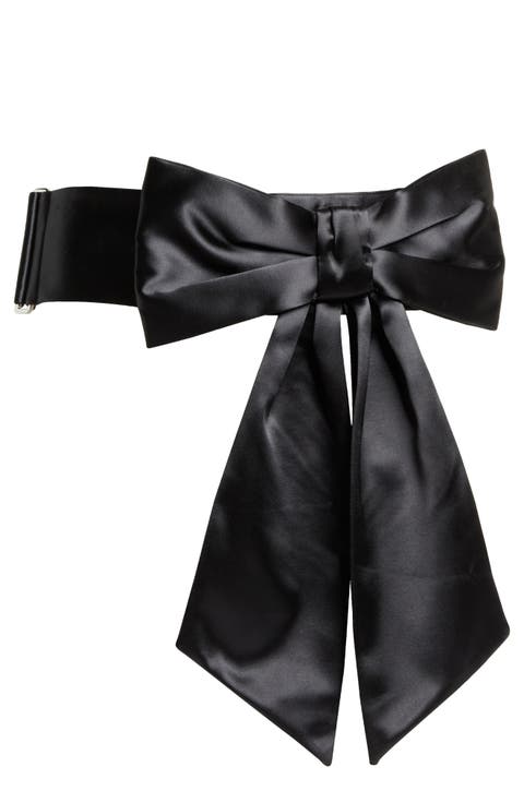 Bow Satin Belt Bag