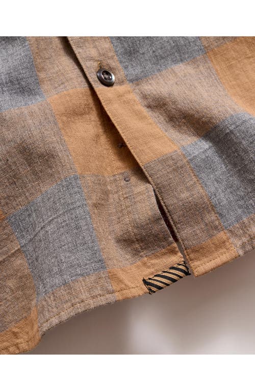 Billy Reid Pickwick Buffalo Check Cotton Button-up Shirt In Animal Print