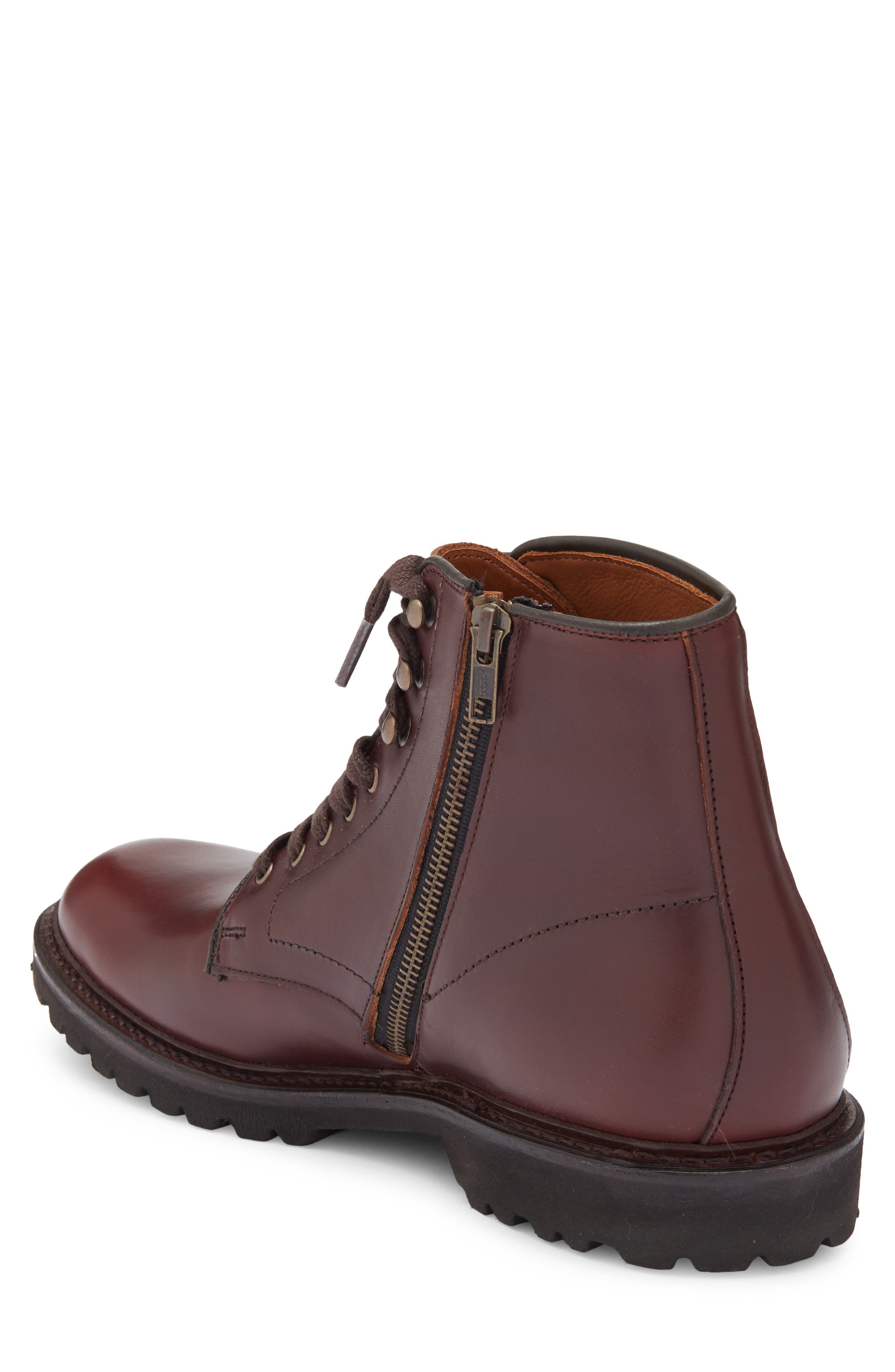 Allen Edmonds Hugo Lug Sole Boot, Alternate, color, Burgundy