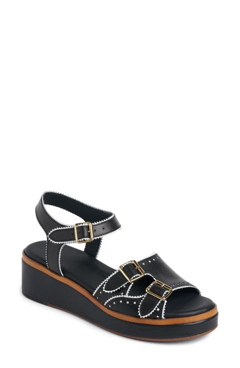 Miss Gia Leather Platform Sandal