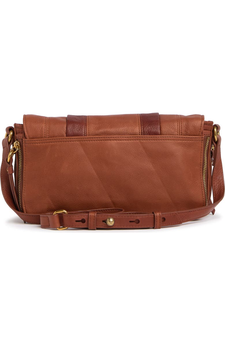 AMERICAN LEATHER CO. Maple Flap Leather Crossbody Bag, Alternate, color,
