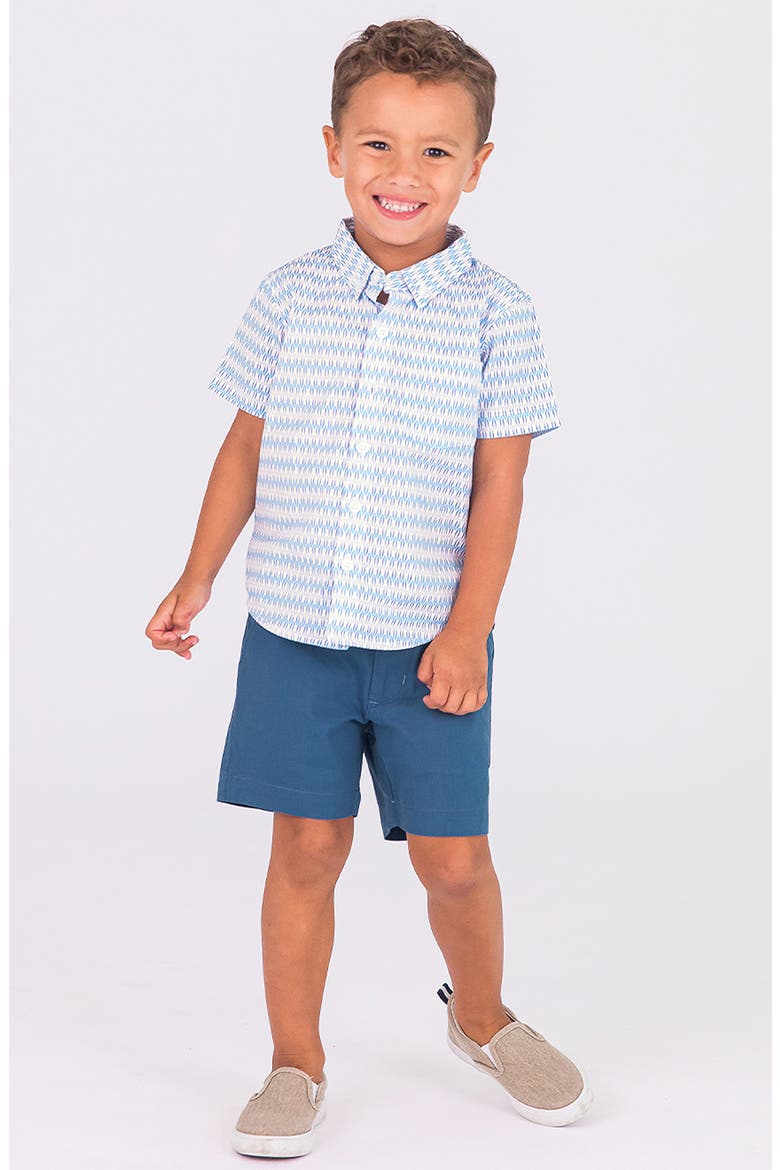 Stretch Cotton Chino Shorts, Alternate, color, INDIGO