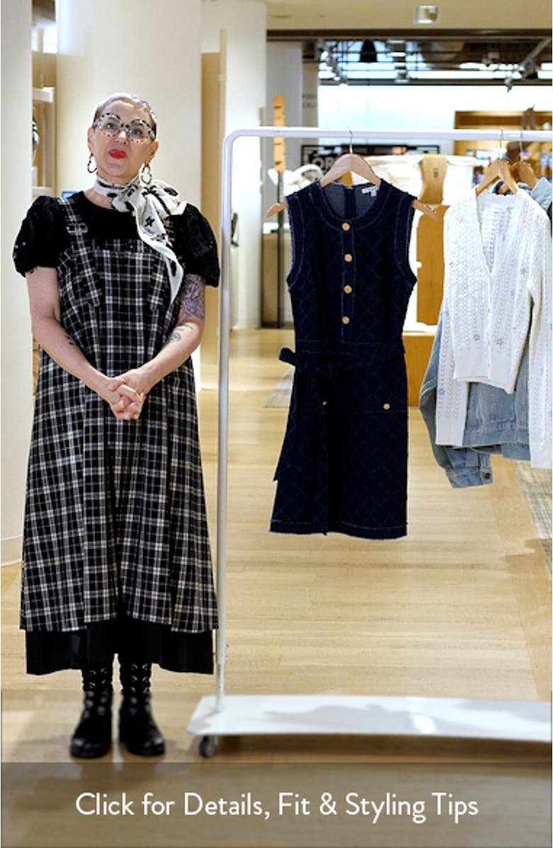 Jacquard Denim Dress, sales video thumbnail